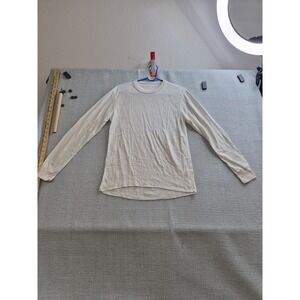Coldpruf Basic Dual Layer Base Shirt Boys Small White Cotton Tight Knit Warm